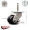 Service Caster Nylon Swivel Threaded Stem Caster w/2.8" Black Wheel and M16 x 2.0mm x 24mm Stem SCC-TPLV30S72-NYR-1100-DC - alternate 2